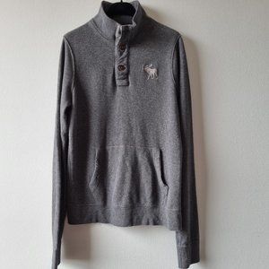 Abercrombie & Fitch Men's 1/4 Button Pullover Sweater Size XL